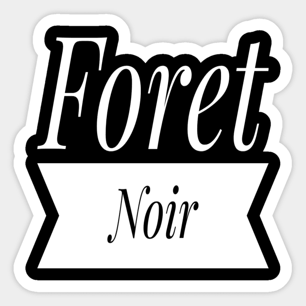 Foret Noir Logo Sticker by Foret Noir